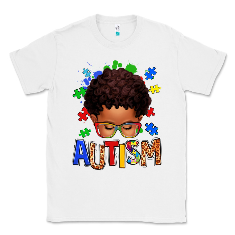 Autism Afro Kid Classic Tee by texasbilliewilder | Teevron