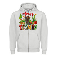 Dove Grey merry texmas Zipper Hoodie - Zillion Design Studio