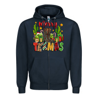 Navy merry texmas Zipper Hoodie - Zillion Design Studio