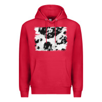 Cardinal black and white cowhide backround Premium Hoodie - NancyCooperArtShop
