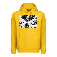 Lemon black and white cowhide backround Premium Hoodie - NancyCooperArtShop