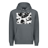 Rock black and white cowhide backround Premium Hoodie - NancyCooperArtShop