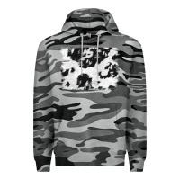 Slate Camo black and white cowhide backround Premium Hoodie - NancyCooperArtShop