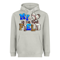 Moon Dust my heart is on that field baseball Heavyweight Hoodie - Zillion Design Studio