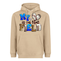 Mushroom my heart is on that field baseball Heavyweight Hoodie - Zillion Design Studio