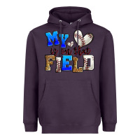 Plum my heart is on that field baseball Heavyweight Hoodie - Zillion Design Studio