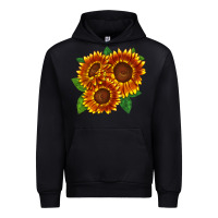 Black tiger eyes sunflower Urban Hoodie - LillyAllenDesigns