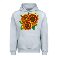 Heather Grey tiger eyes sunflower Urban Hoodie - LillyAllenDesigns