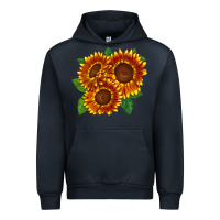 Navy tiger eyes sunflower Urban Hoodie - LillyAllenDesigns