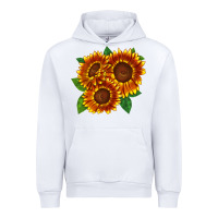 White tiger eyes sunflower Urban Hoodie - LillyAllenDesigns