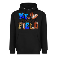 Black my heart is on that field american football Heavyweight Hoodie - Zillion Design Studio