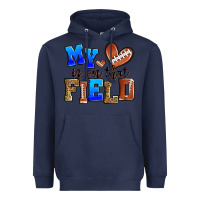 Navy my heart is on that field american football Heavyweight Hoodie - Zillion Design Studio