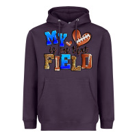 Plum my heart is on that field american football Heavyweight Hoodie - Zillion Design Studio