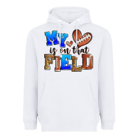White my heart is on that field american football Heavyweight Hoodie - Zillion Design Studio