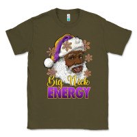 Army Green big nick energy purple and gold afro santa Classic Tee - RanaPortraitStore