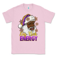 Bubblegum Pink big nick energy purple and gold afro santa Classic Tee - RanaPortraitStore