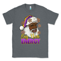 Charcoal Heather big nick energy purple and gold afro santa Classic Tee - RanaPortraitStore