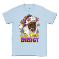 Dusty Blue big nick energy purple and gold afro santa Classic Tee - RanaPortraitStore