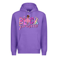 Purple black princess black girl Premium Hoodie - NancyCooperArtShop
