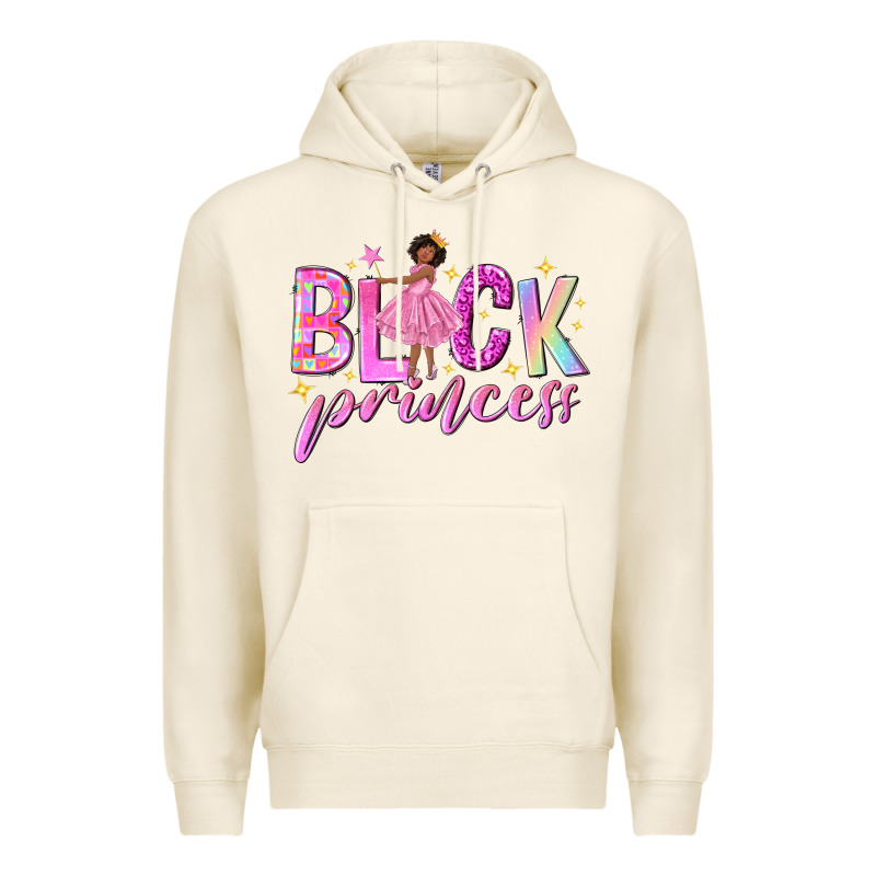 Black Princess Black Girl Premium Hoodie by NancyCooperArtShop | Teevron