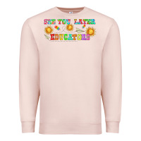 Pale Pink see you later educators  libbey glass Premium Sweatshirt - HRA Design Shop