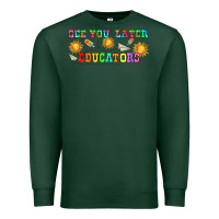Sports Green see you later educators  libbey glass Premium Sweatshirt - HRA Design Shop