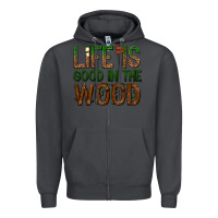 Smoke life is good in the wood Zipper Hoodie - texasbilliewilder