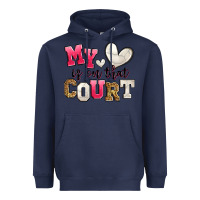 Navy my heart is on that court volleyball Heavyweight Hoodie - Zillion Design Studio