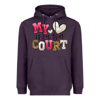 Plum my heart is on that court volleyball Heavyweight Hoodie - Zillion Design Studio
