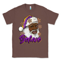 Chestnut believe purple and gold african american santa Classic Tee - RanaPortraitStore