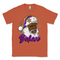 Copper believe purple and gold african american santa Classic Tee - RanaPortraitStore