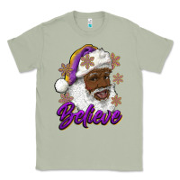Matcha believe purple and gold african american santa Classic Tee - RanaPortraitStore