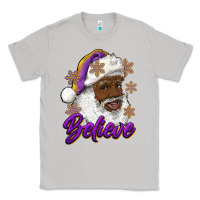 Moon Dust believe purple and gold african american santa Classic Tee - RanaPortraitStore