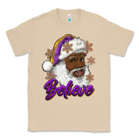 Mushroom believe purple and gold african american santa Classic Tee - RanaPortraitStore