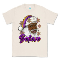 Natural believe purple and gold african american santa Classic Tee - RanaPortraitStore