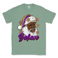Sage believe purple and gold african american santa Classic Tee - RanaPortraitStore
