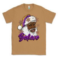 Toasted Coconut believe purple and gold african american santa Classic Tee - RanaPortraitStore
