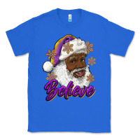 True Royal believe purple and gold african american santa Classic Tee - RanaPortraitStore