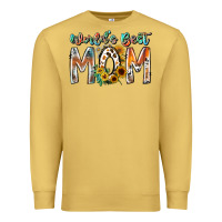 Antique Gold world is best mom Premium Sweatshirt - RacoonDesign