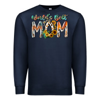 Navy world is best mom Premium Sweatshirt - RacoonDesign