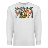 Oatmeal Heather world is best mom Premium Sweatshirt - RacoonDesign