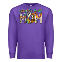 Purple world is best mom Premium Sweatshirt - RacoonDesign