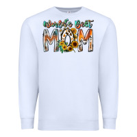 White world is best mom Premium Sweatshirt - RacoonDesign