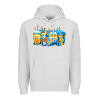Dove Grey hanukkah coffee Premium Hoodie - Jasminsmagicworld