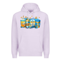 Lilac hanukkah coffee Premium Hoodie - Jasminsmagicworld