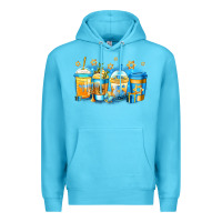 Ocean Blue hanukkah coffee Premium Hoodie - Jasminsmagicworld