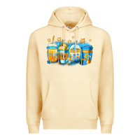 Pina Colada hanukkah coffee Premium Hoodie - Jasminsmagicworld