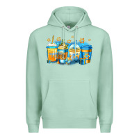 Seafoam hanukkah coffee Premium Hoodie - Jasminsmagicworld
