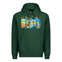 Sports Green hanukkah coffee Premium Hoodie - Jasminsmagicworld
