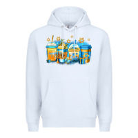 White hanukkah coffee Premium Hoodie - Jasminsmagicworld